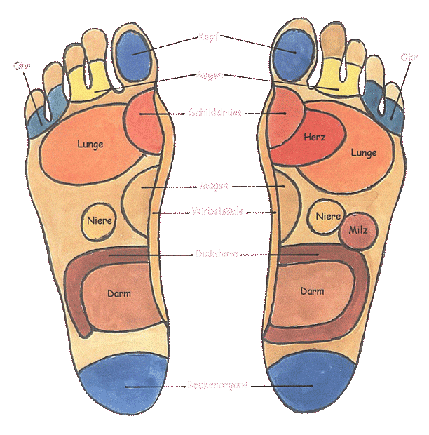 Fußreflexzonen 